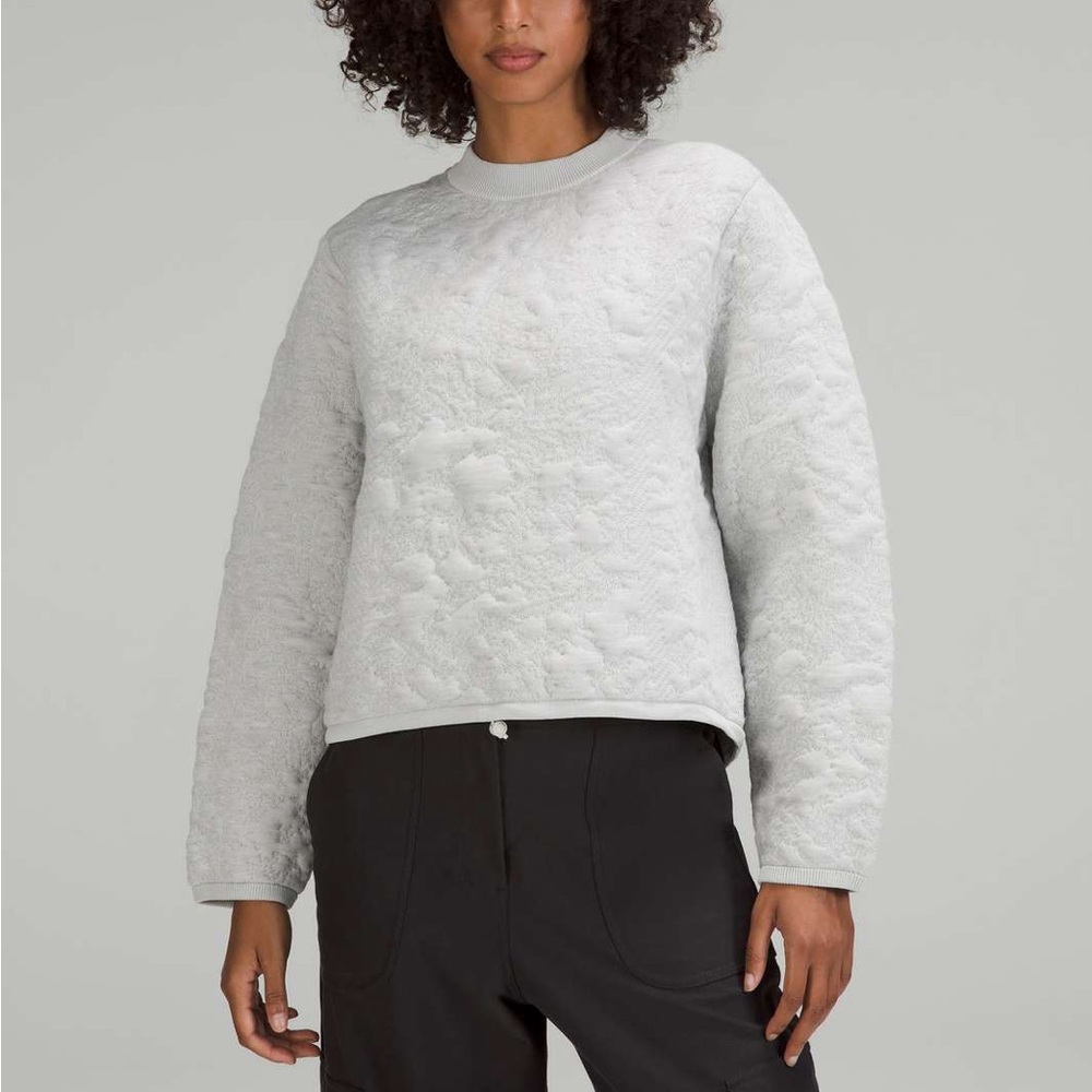Lululemon Jacquard Multi-Texture Crew Neck Sweater Size 6